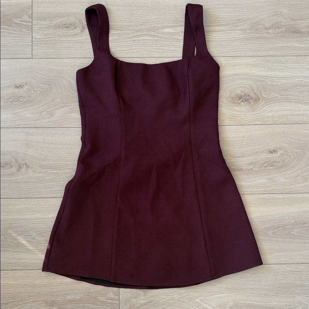 Chic Sleeveless Burgundy Mini Dress